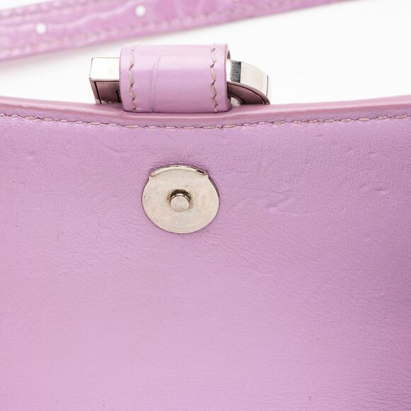 Balenciaga Shiny Croc Embossed Calfskin Hourglass XS Top Handle - Picture 11 of 16